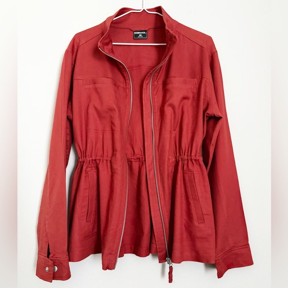32 Degrees Cool Women’s Trace Drawstring Linen Blend Jacket